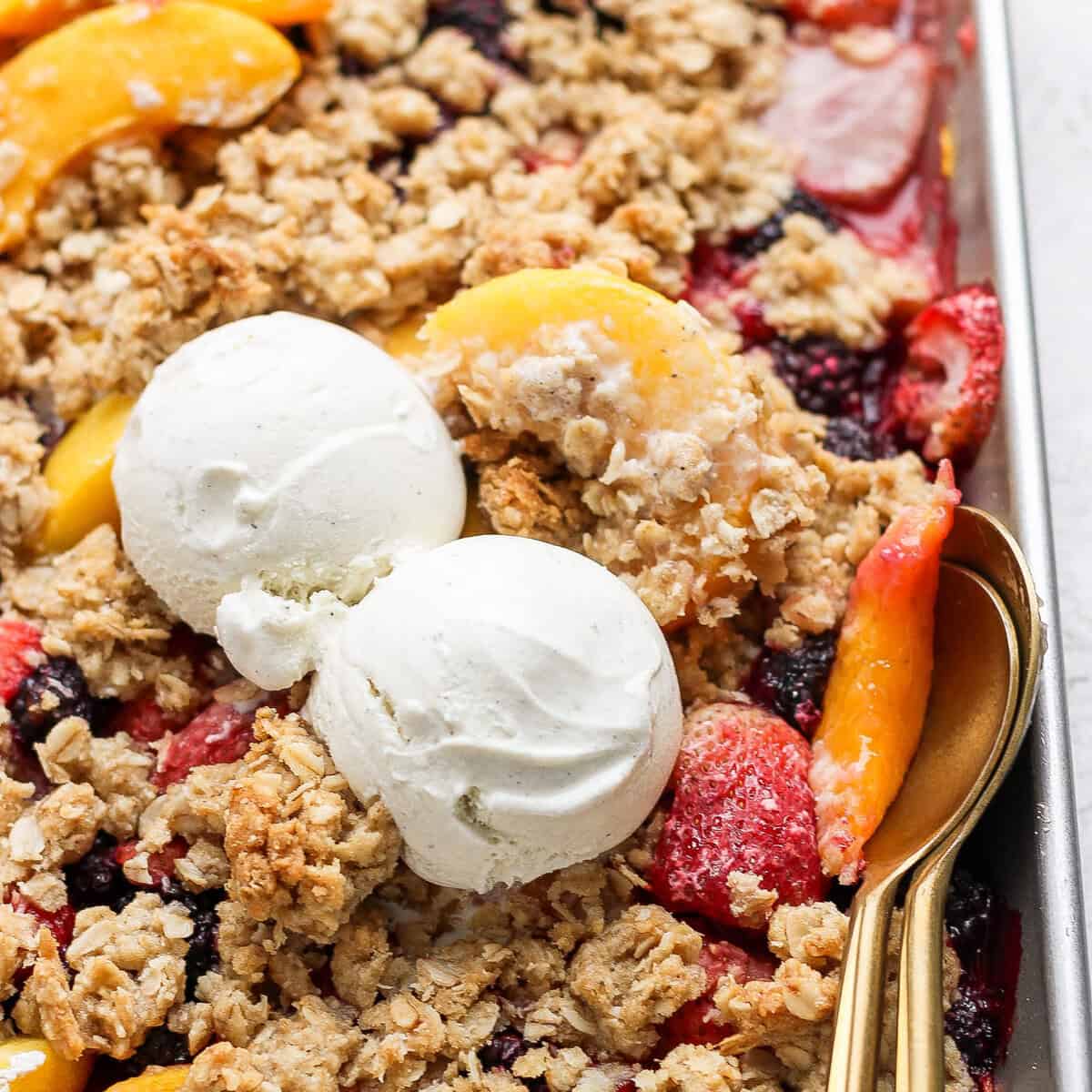 Experience Warm Fruity Crisp: Ina Garten's 80-Minute Dessert